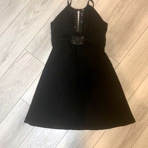 Guess Black Party Dress with Sequin detail-L